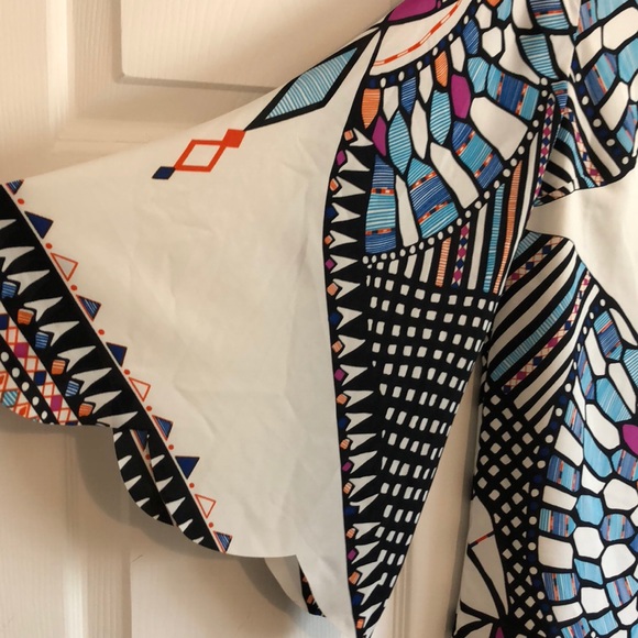 Olivaceous Colorful Boho Lightweight Long Sleeve Dress, NWT - Picture 2 of 4